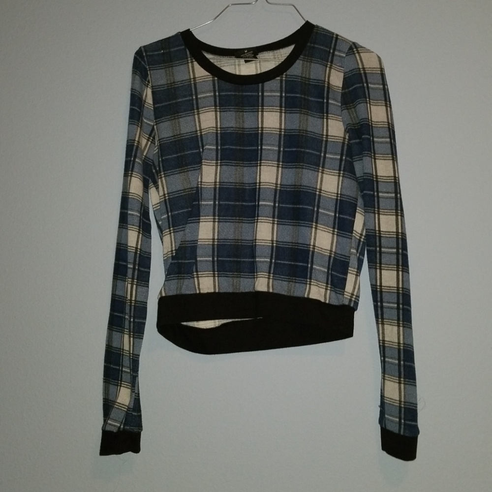 Plaid midi top
